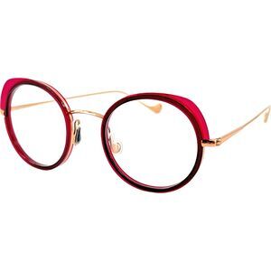 Caroline Abram Wally Womens Eyeglass Frame 604 Fuchsia Crystal Pink